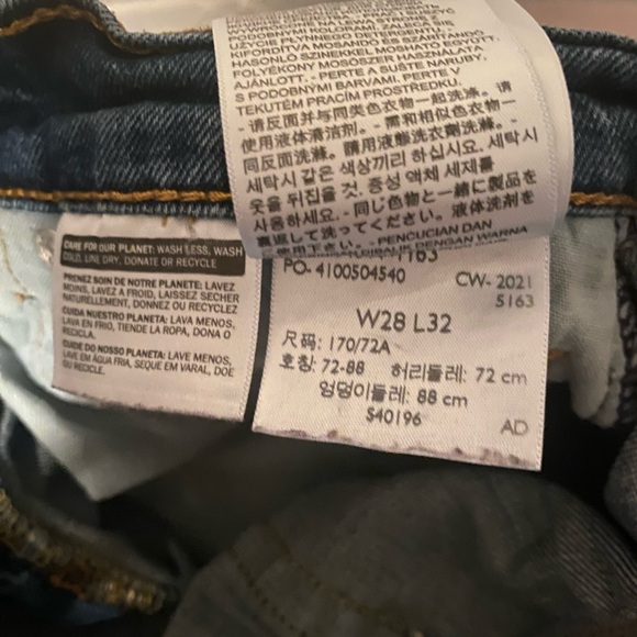 Levi’s 511 Standard Slim Fit Jean Size 28X32 - Picture 9 of 9